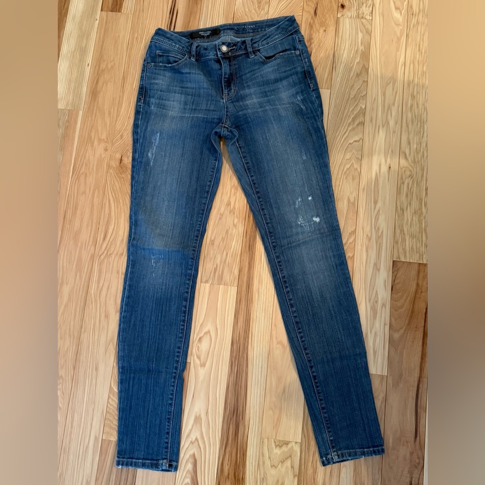 Simply Vera Vera Wang Dark Blue Skinny Jeans